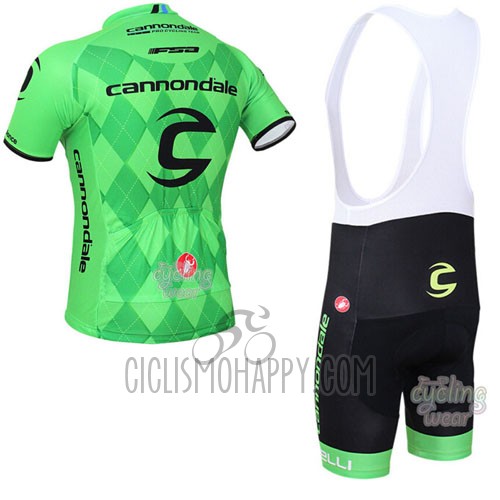 Cannondale Cycling Jersey Bib Short 2016 Men Short Sleeve Green
